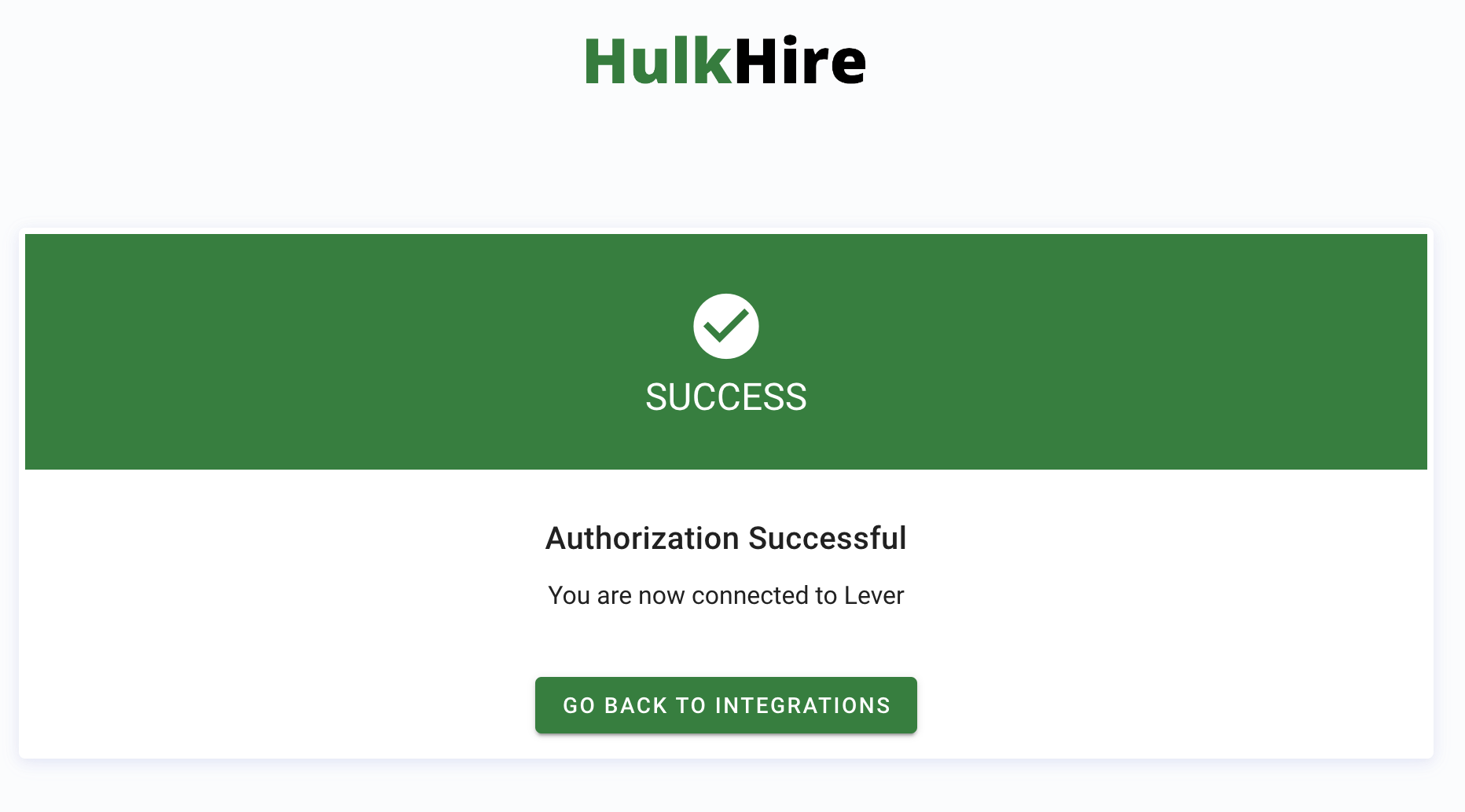 Lever HulkHire Integration Success