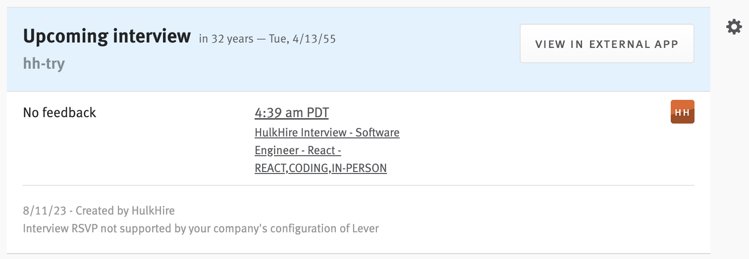 HulkHire Interview Panel